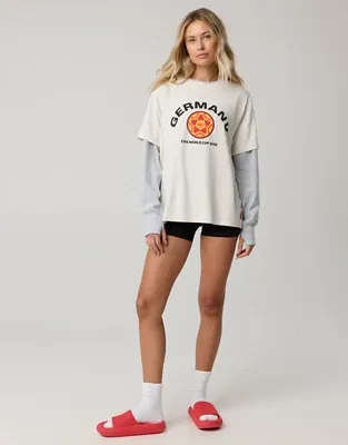 FWC26™ OFFLINE By Aerie Let's Stretch Oversized T-Shirt - Victory Orange