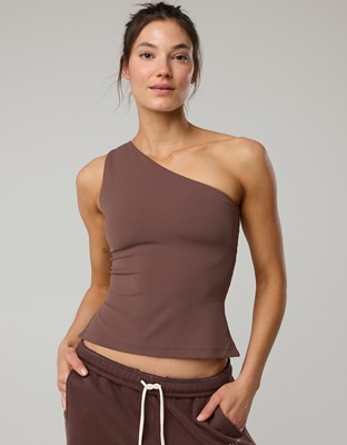 OFFLINE By Aerie Real Me XTRA One Shoulder Tank Top - Relic
