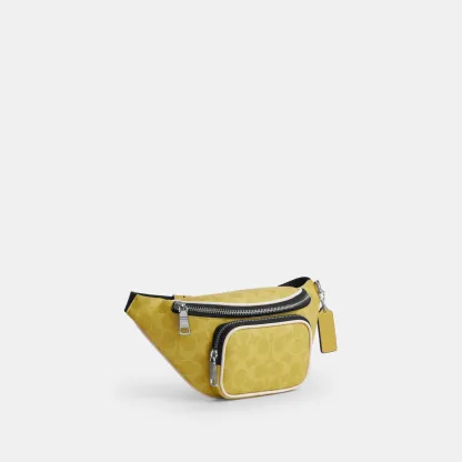 COACH®,Travis Belt Bag 30 In Signature Canvas,,Angle View