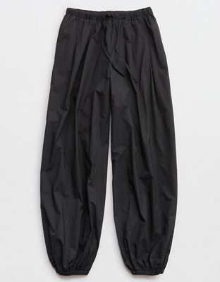 Aerie Woven Balloon Pant - Smoked Gray