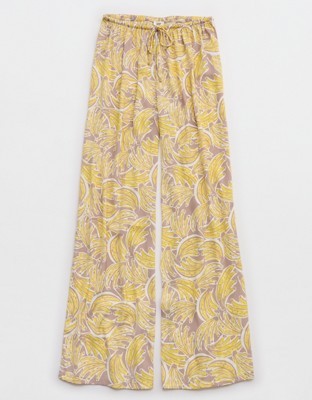 Aerie Satin Pant - Pebble