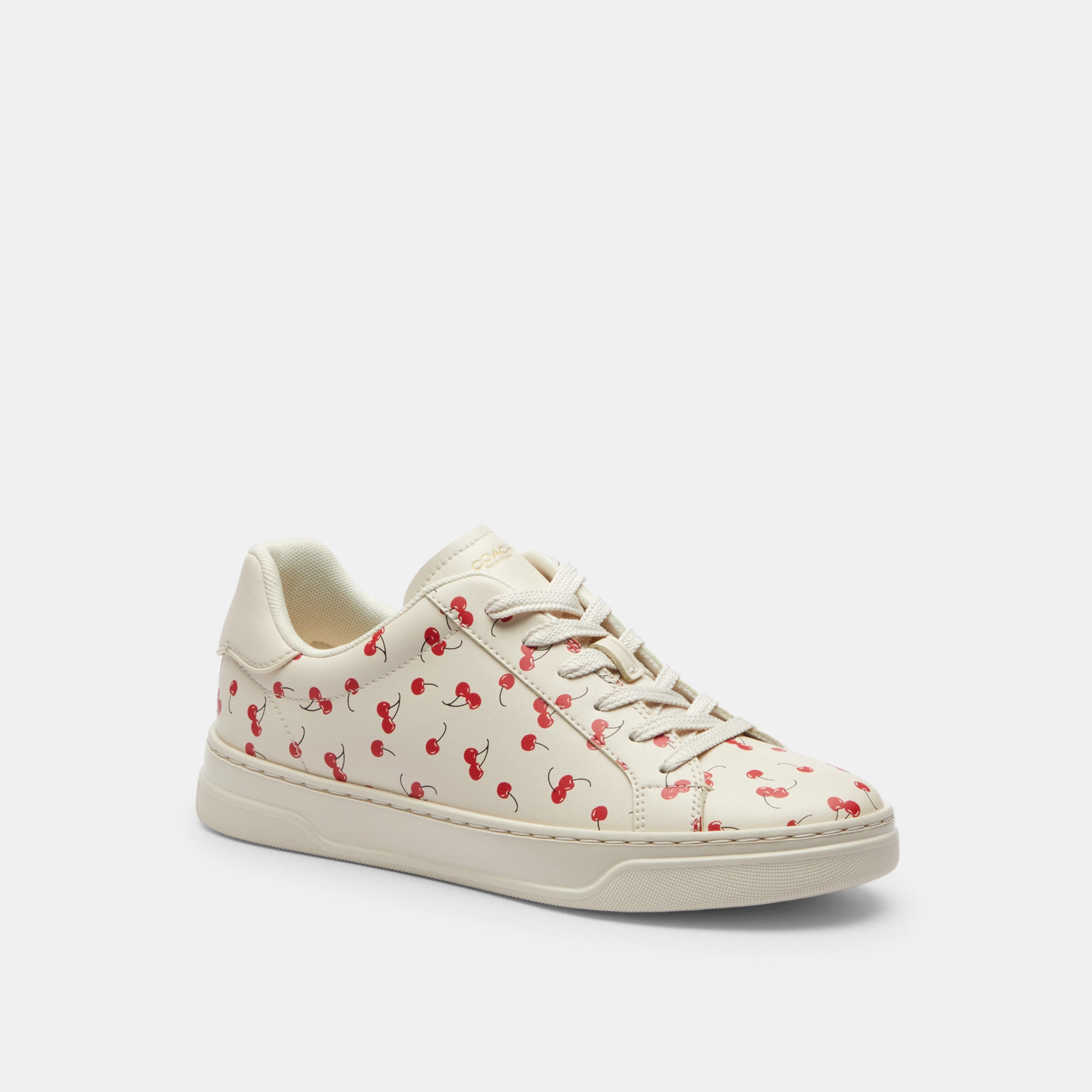 COACH®,High Line Sneaker With Cherry Print,,Front View