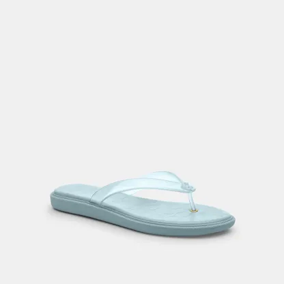 COACH®,Jelly Flip Flop In Signature,,Front View