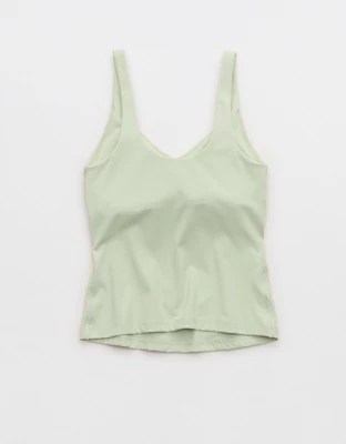 OFFLINE By Aerie Real Me Low Key Tank Top - Aloe