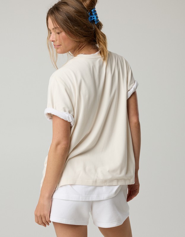 FWC26™ OFFLINE By Aerie Let's Stretch Oversized T-Shirt - Cobalt Jewel