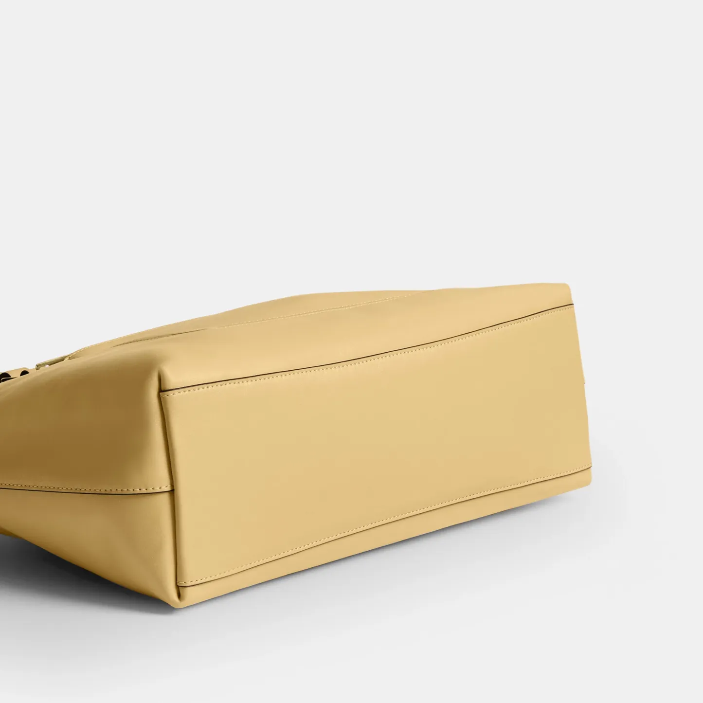 COACH®,Station Tote Bag,Leather,Recycled Polyester,Tote,Logo,Metal,Gold Metal,Work,Cream,Outsole View