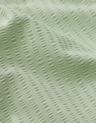 OFFLINE By Aerie Real Me Seersucker Crossover Flowy Short - Overcast Green
