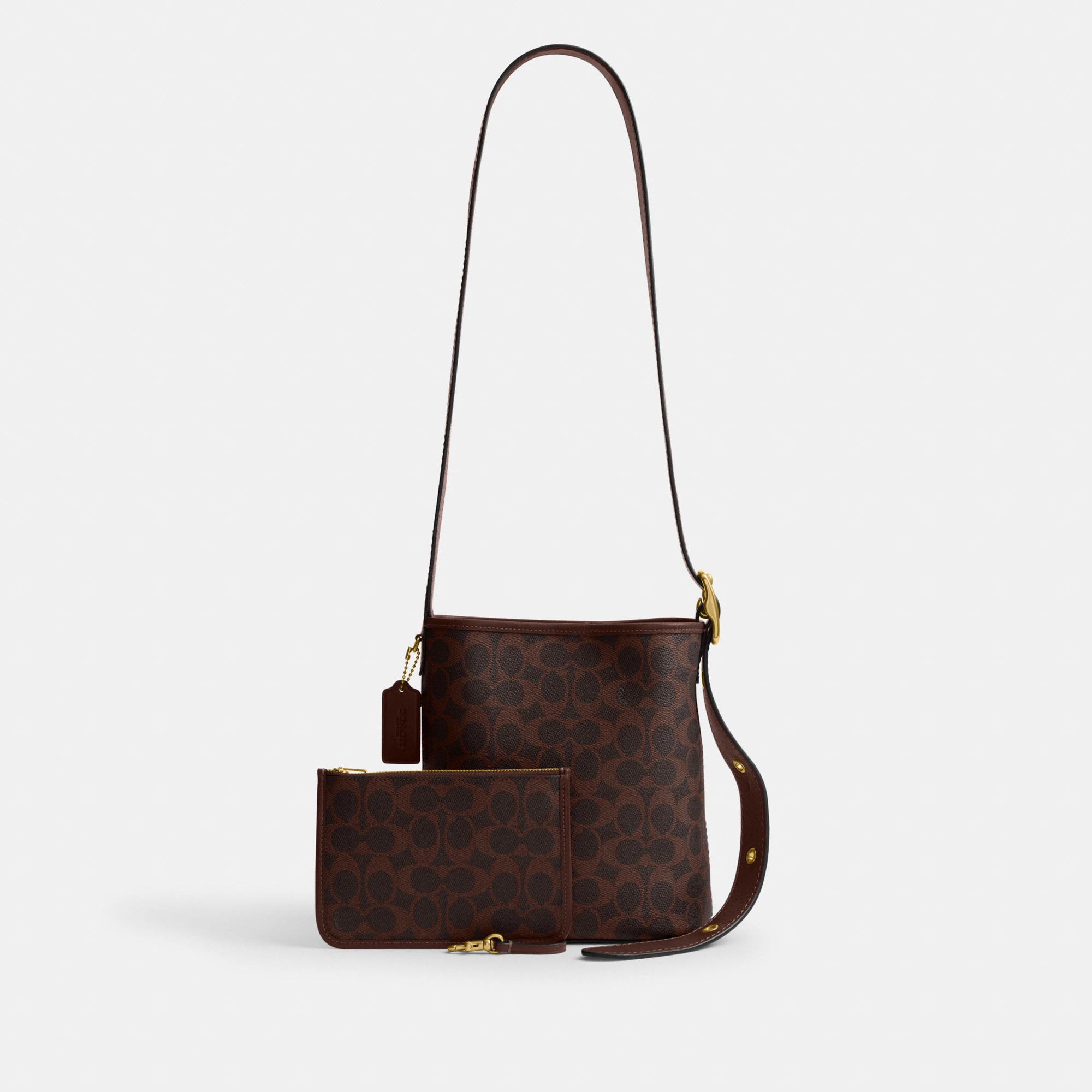 Bleecker Bucket Bag 21 In Signature Canvas - B4YDT - view 4