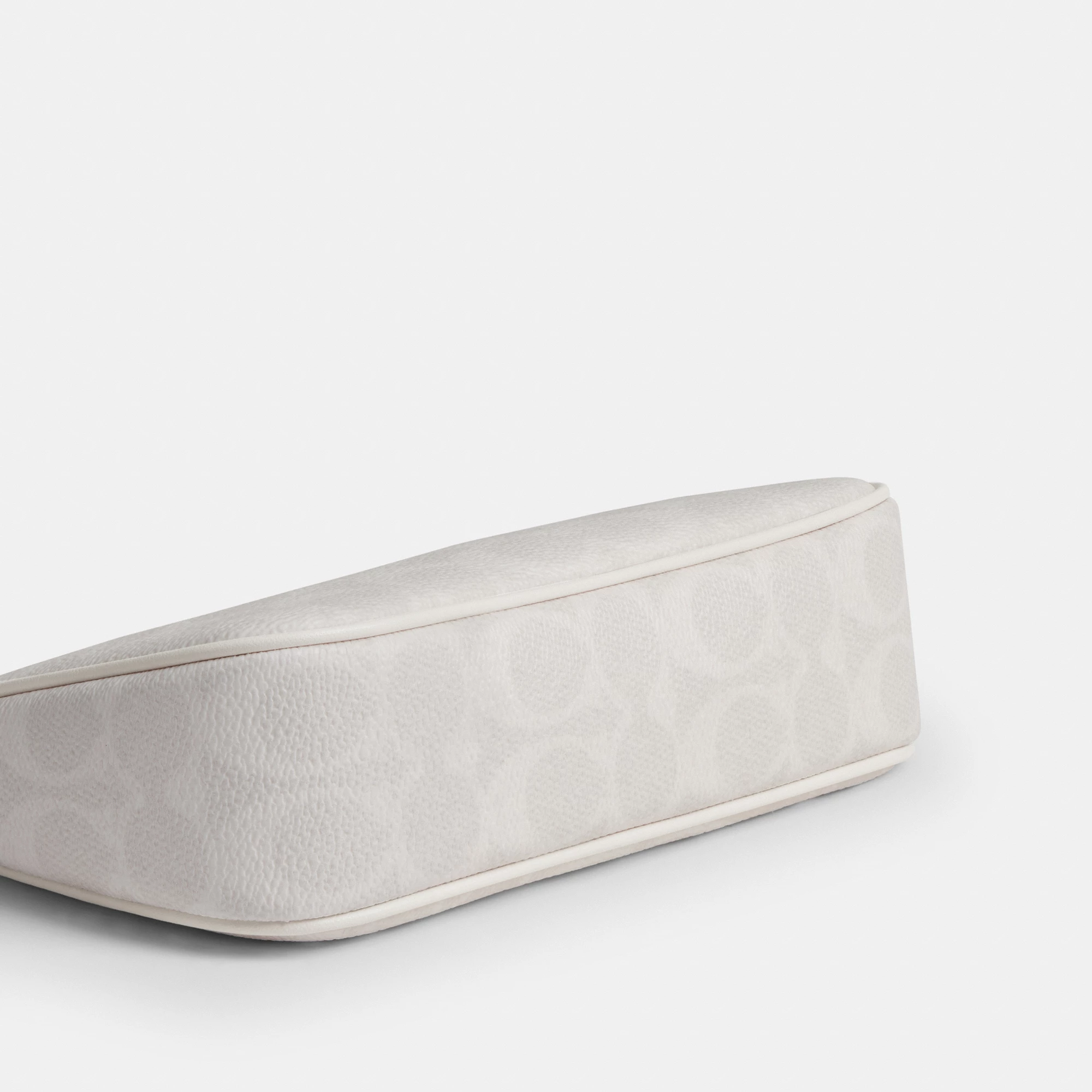 COACH®,Nolita 19 In Signature Canvas,Canvas,Shoulder Bag,Metal,Casual,White,Outsole View