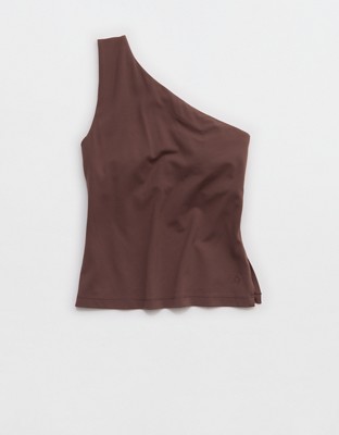 OFFLINE By Aerie Real Me XTRA One Shoulder Tank Top - Relic