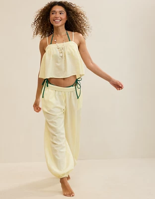 Aerie Seersucker Cami Top - Cozy Yellow