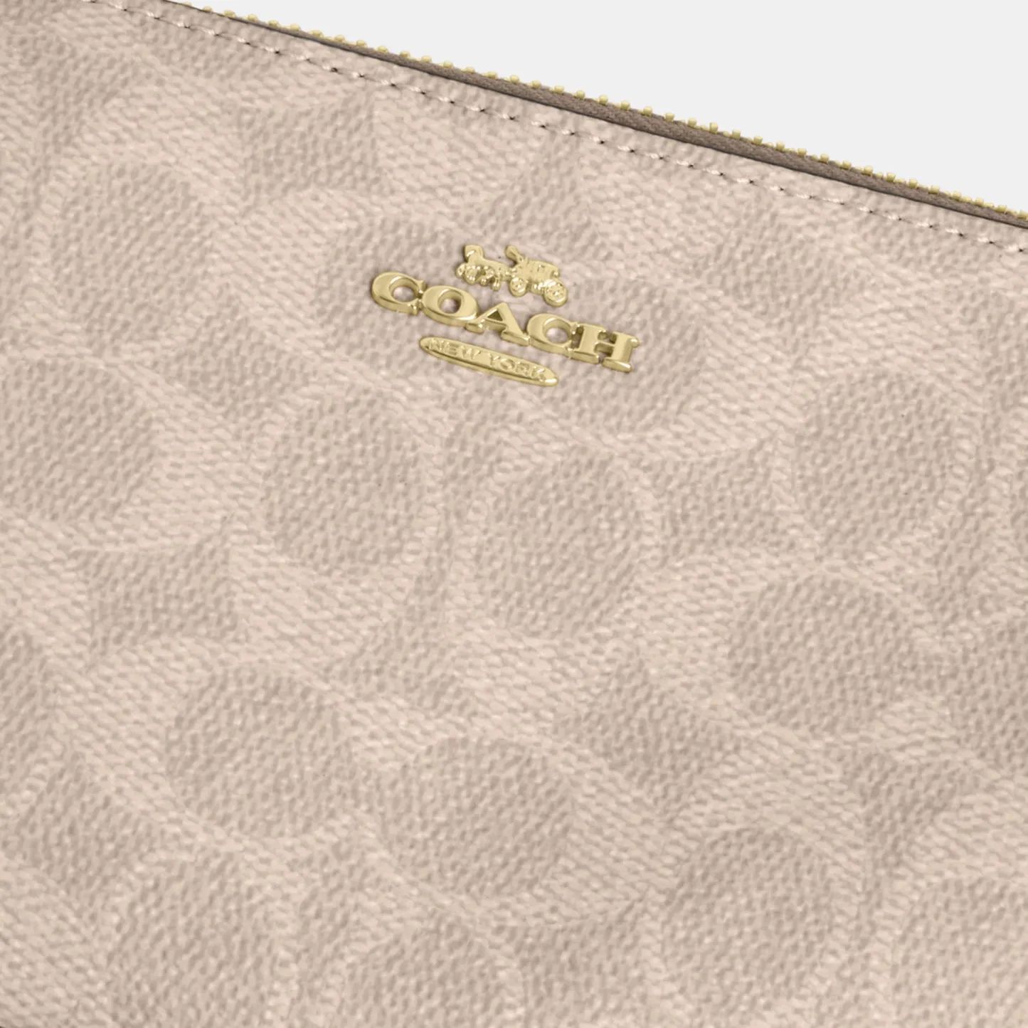 COACH®,Nolita 19 In Blocked Signature Canvas,Shoulder Bag,Logo,Casual,Beige,Closer View