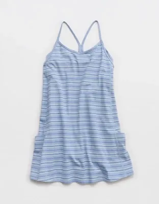 OFFLINE By Aerie OG Cotton Racerback Mini Dress - Monaco Blue