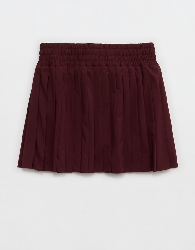OFFLINE By Aerie Pleated Mini Skort - Royal Berry