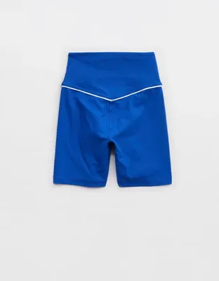 OFFLINE By Aerie Real Me XTRA High Waisted 5" Rib Piping Bike Short - Cobalt Jewel