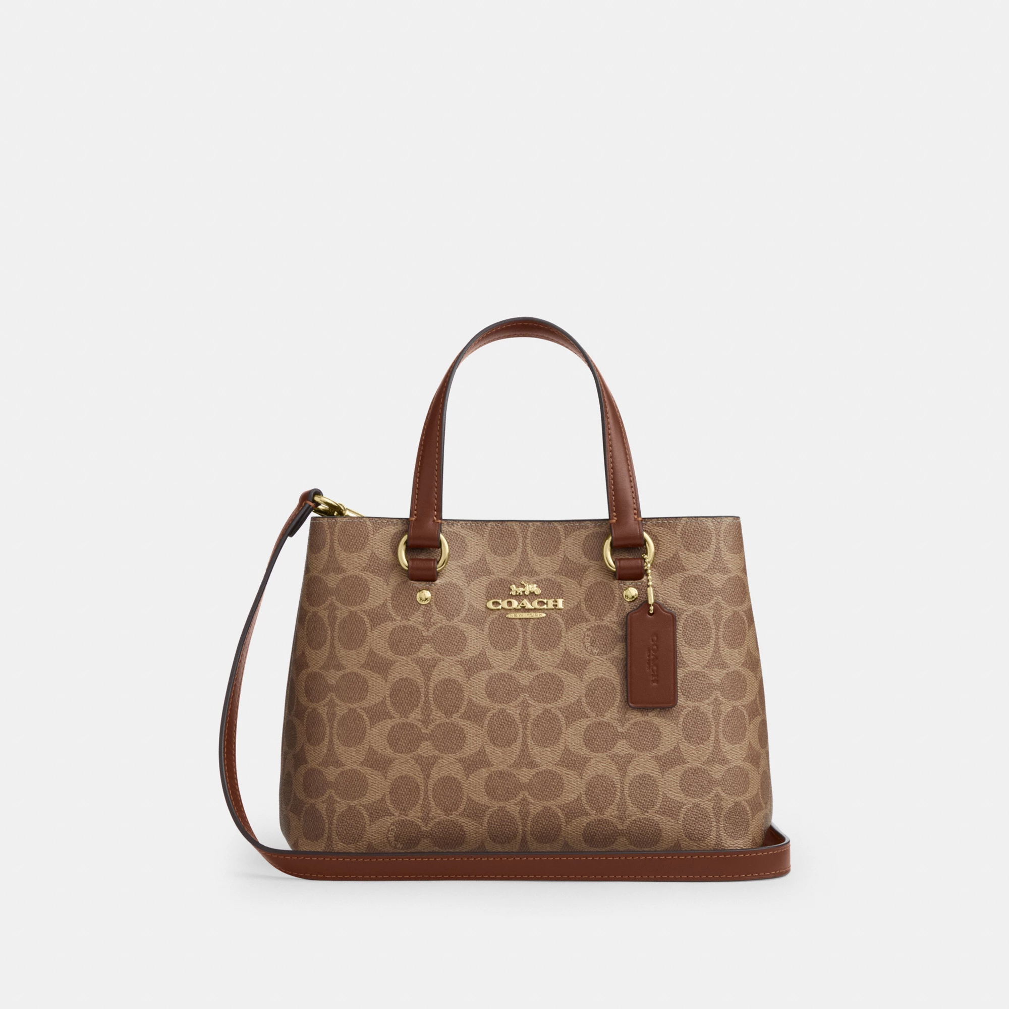 COACH®,Station Carryall Bag In Signature Canvas,,Front View