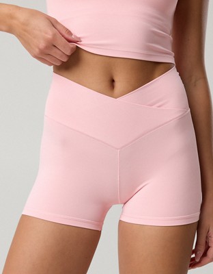 OFFLINE By Aerie Real Me Crossover 3" Bike Short - Club Pink