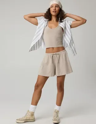 OFFLINE By Aerie OG Cotton Flowy Short - Stone Harbor