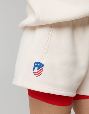 FWC26™ OFFLINE By Aerie 3" Cloud Fleece Short - Natural