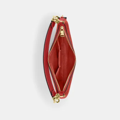 COACH®,Mini Payton Bag In Signature Canvas,Lining Leather,Polyester,Leather,Canvas,Lining Recycled Polyester,Recycled Poly...,Red,Inside View,Top View