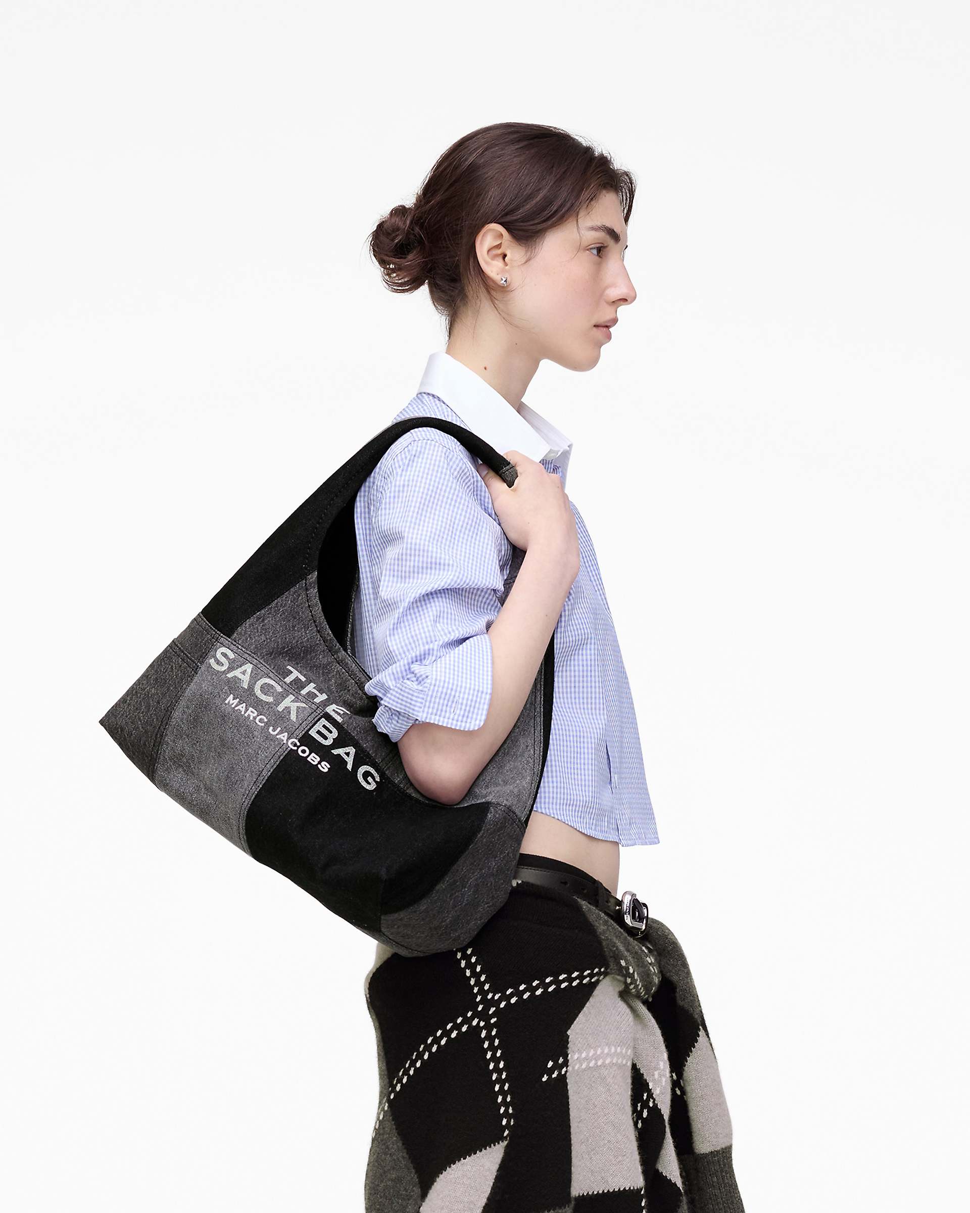 The Patchwork Denim Sack Bag