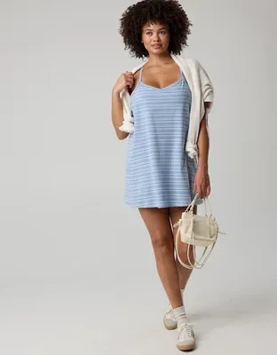 OFFLINE By Aerie OG Cotton Racerback Mini Dress - Monaco Blue