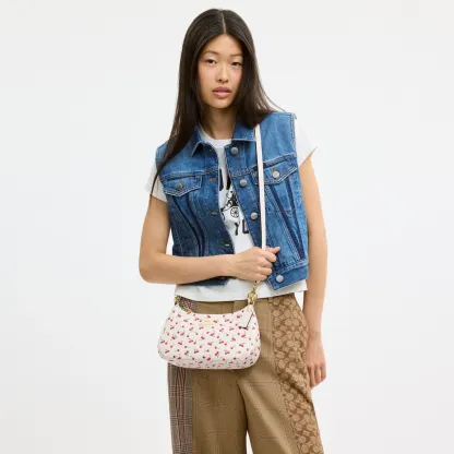 COACH®,Teri Shoulder Bag With Cherry Print,