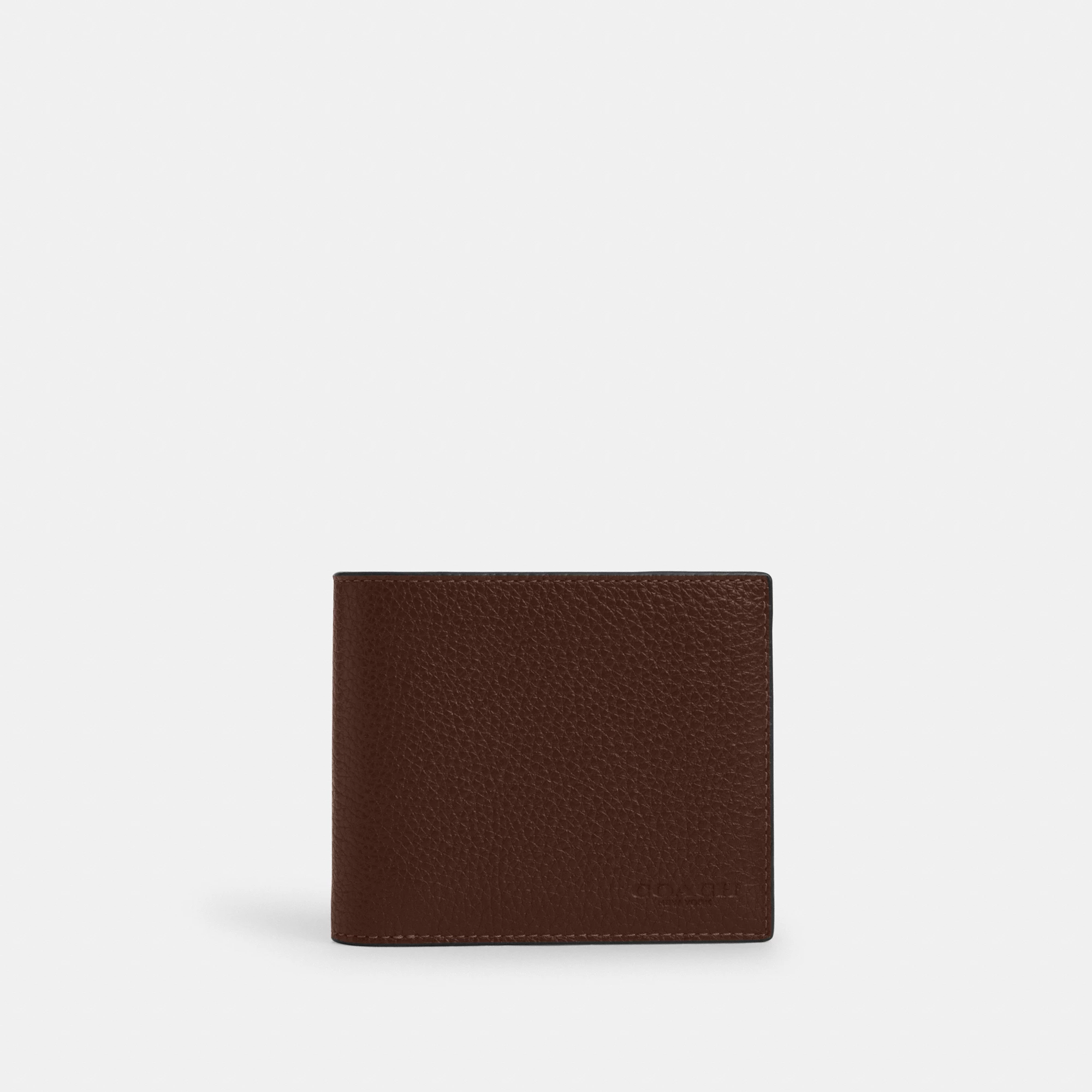 COACH®,3-In-1 Wallet,Leather,Bi Fold,Casual, Father's Day,,Front View