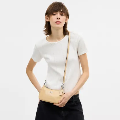 COACH®,Teri Mini Crossbody Bag With Bows,Beige