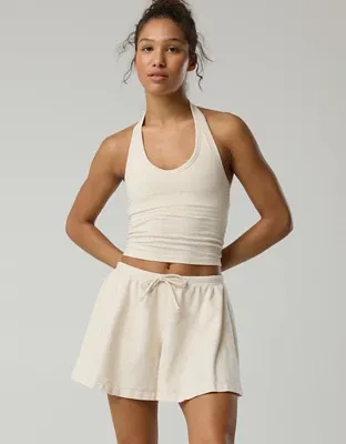 OFFLINE By Aerie OG Cotton Flowy Short - Heather Frost
