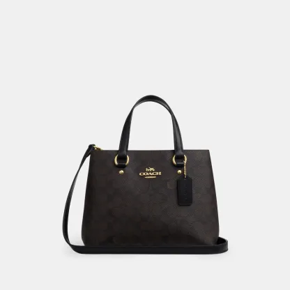 COACH®,Station Carryall Bag In Signature Canvas,,Front View
