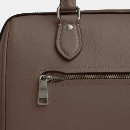 COACH®,Rowan Satchel Bag,Satchel,Logo,Casual,Work,Brown,Closer View