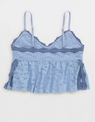 Show Off Vintage Lace Bra Top - Monaco Blue