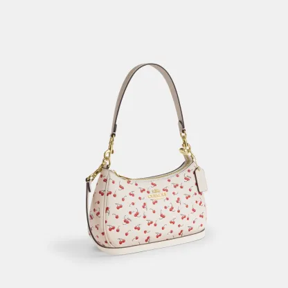 COACH®,Teri Shoulder Bag With Cherry Print,,Angle View