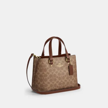 COACH®,Station Carryall Bag In Signature Canvas,,Angle View