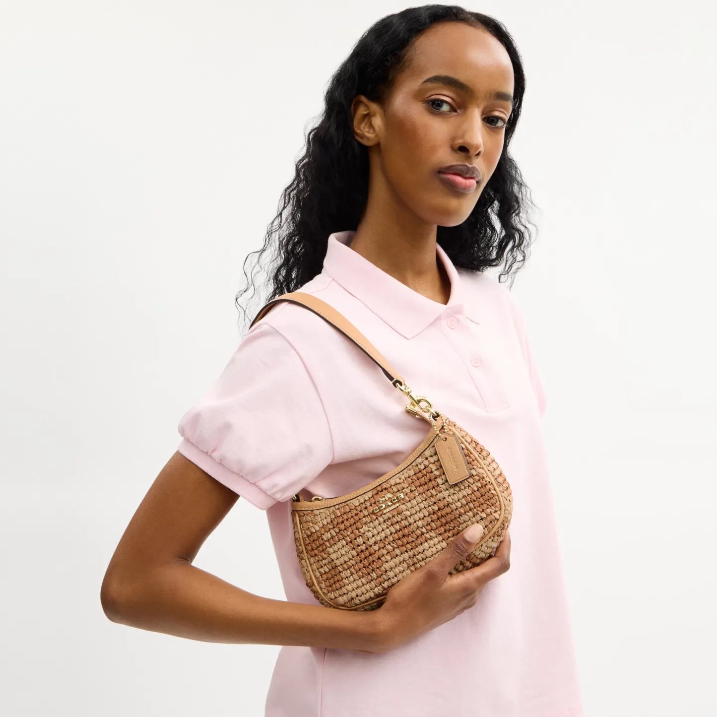 COACH®,Teri Mini Crossbody Bag With Gingham Print,,Detail View