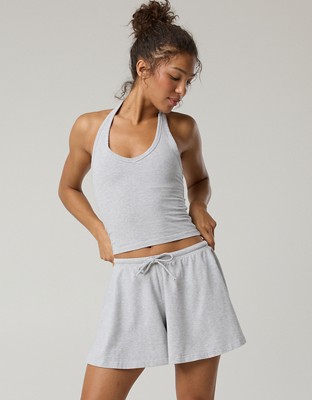 OFFLINE By Aerie OG Cotton Flowy Short - Medium Heather Gray