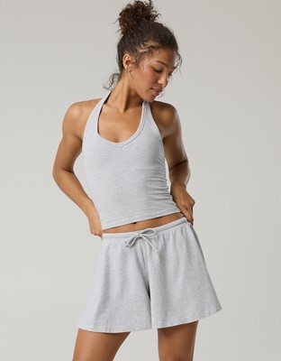 OFFLINE By Aerie OG Cotton Flowy Short - Medium Heather Gray