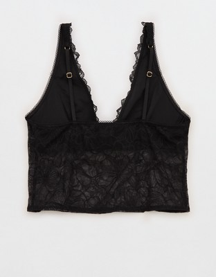 Show Off Paradise Lace Bra Top - True Black