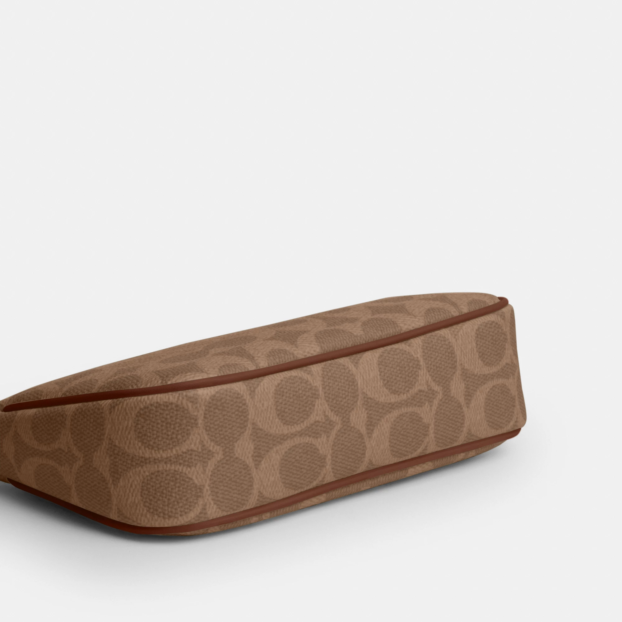 COACH®,Nolita 19 In Signature Canvas,Canvas,Shoulder Bag,Metal,Casual,Brown,Outsole View