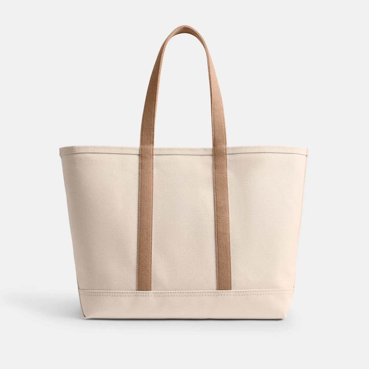 COACH®,Utility Tote,Canvas,Leather,Tote,Word Embellishment,Logo,Sustainable,Casual,Cream,Back View