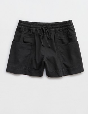 Aerie Woven Pull-On Short - Smoked Gray