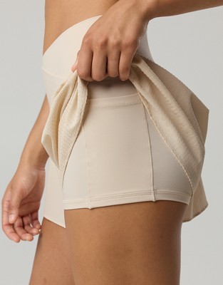 OFFLINE By Aerie Real Me Seersucker Crossover Flowy Short - Cake Batter