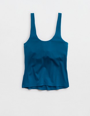 OFFLINE By Aerie Real Me Low Key Tank Top - Twilight Blue
