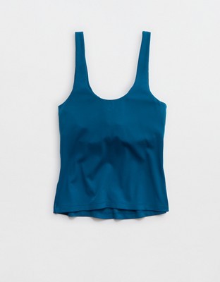 OFFLINE By Aerie Real Me Low Key Tank Top - Twilight Blue