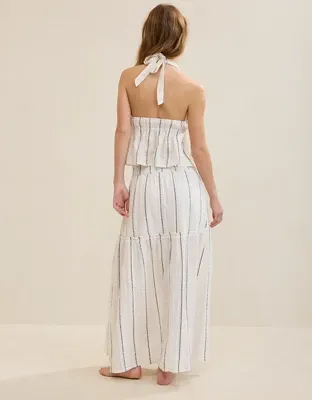 Aerie Beach Texture Maxi Skirt - Soft Muslin