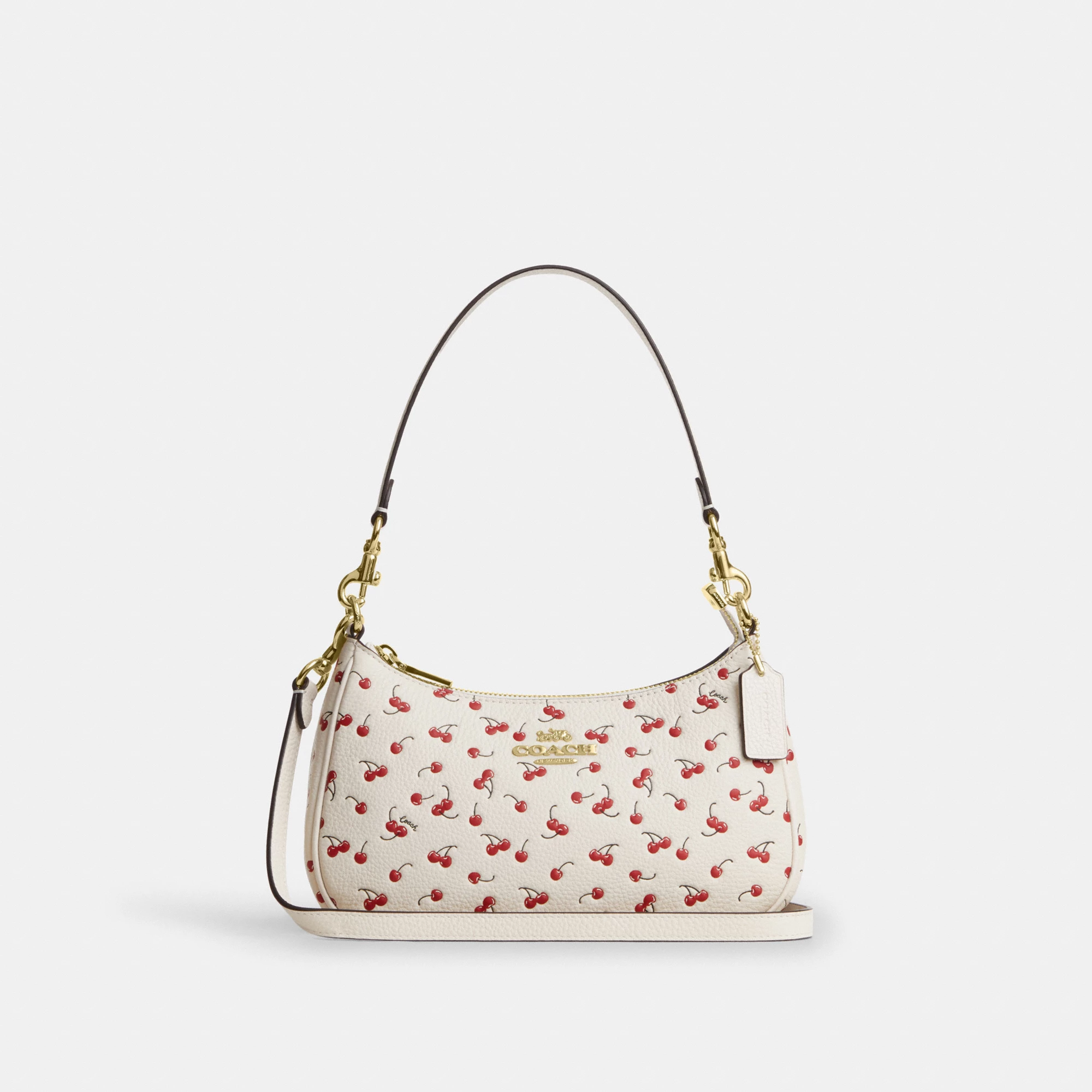 COACH®,Teri Shoulder Bag With Cherry Print,,Front View