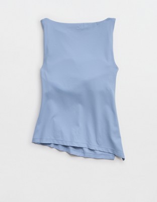OFFLINE By Aerie Real Me XTRA Asymmetrical Tank Top - Monaco Blue