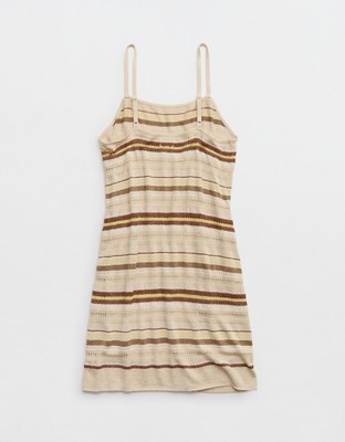 Aerie Lurex Sweater Dress - Cake Batter
