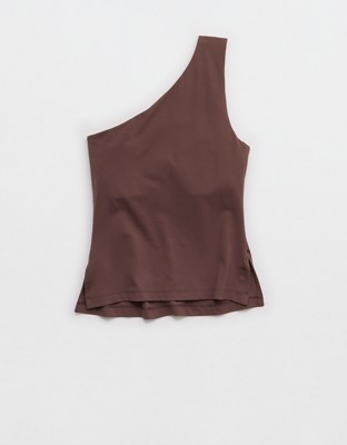 OFFLINE By Aerie Real Me XTRA One Shoulder Tank Top - Relic